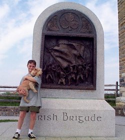 Maddie with the Irish Brigade